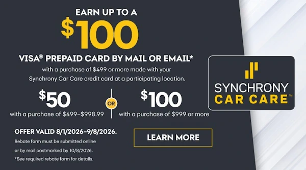 Synchrony Car Care Promo August 2026